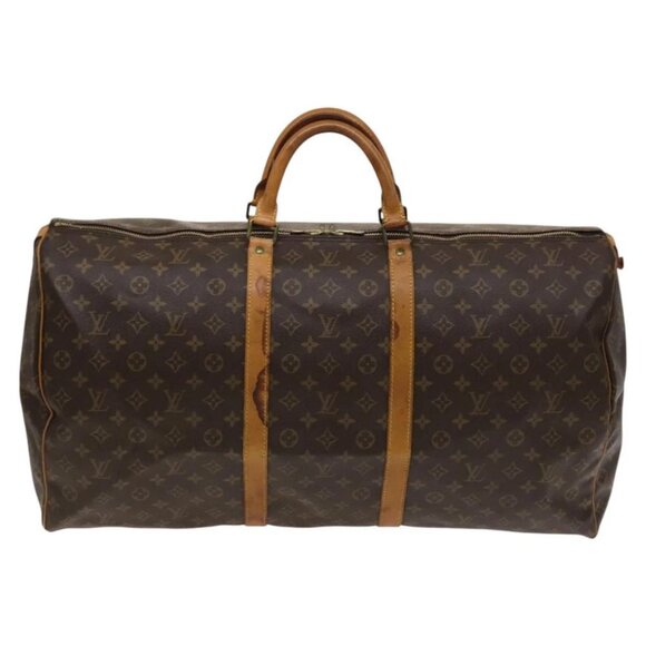 LOUIS VUITTON Monogram Keepall 60 Boston Bag M41422 LV Auth - Picture 13 of 16